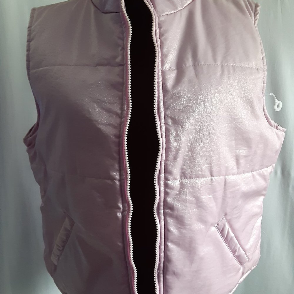Carreau  Girl pink puffer winter  jacket vest